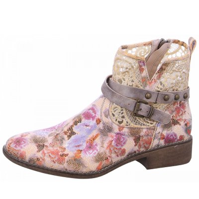 Laufsteg München Stiefel in flower print beige Laufsteg München Stiefel in flower print beige