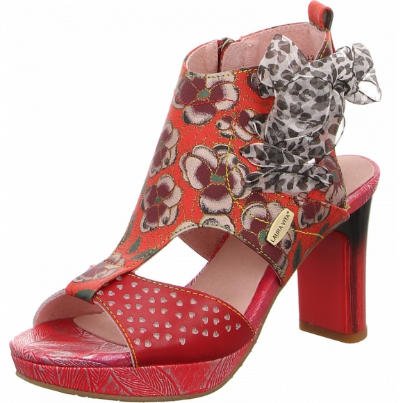 Laura Vita Sandalette in rot kombi