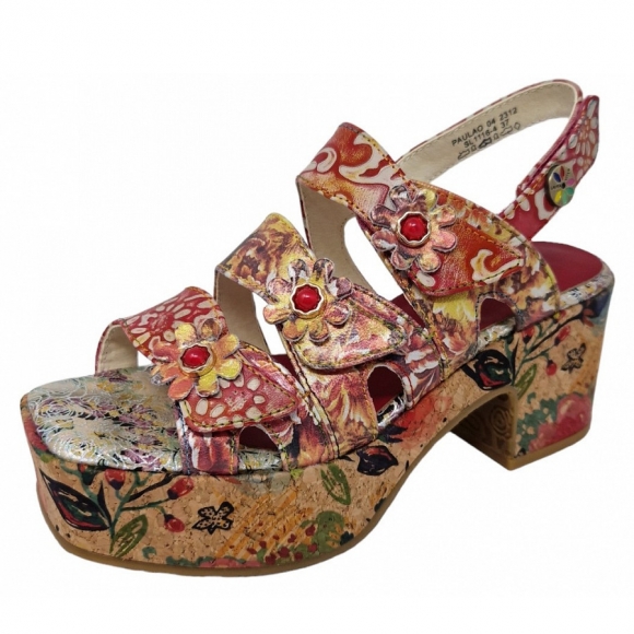 Laura Vita Sandalette in rouge