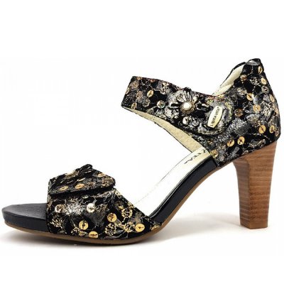 Laura Vita Sandale in Black Dore