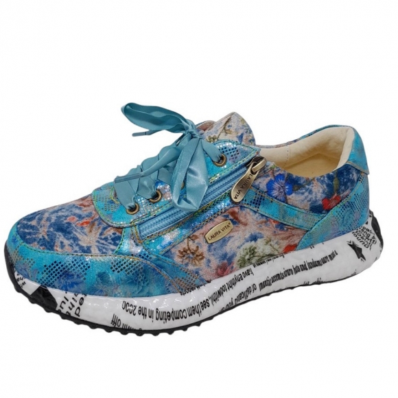 Laura Vita Laura Vita Sneaker in türkise blau multi