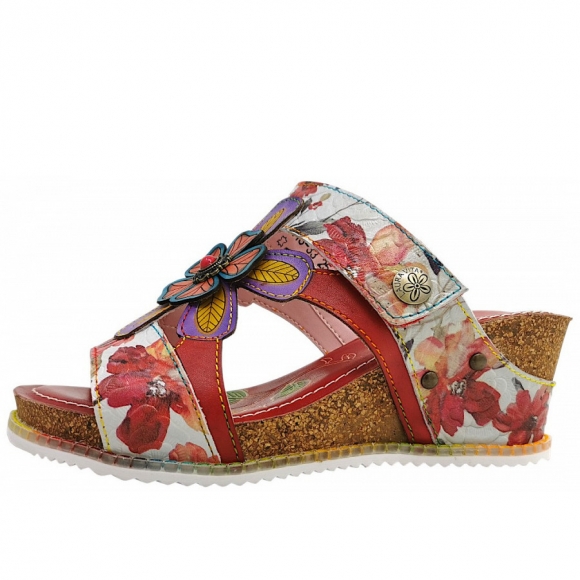 Laura Vita Bonito 33 Sandalette in rouge