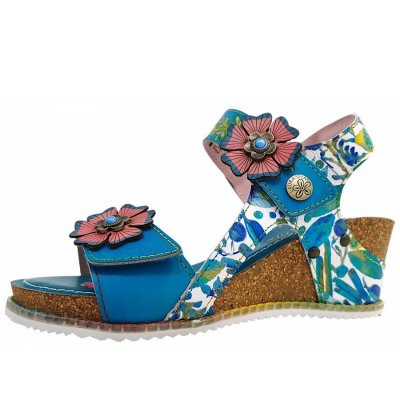 Laura Vita Bonito 38 Keilsandalette in turquoise Laura Vita Bonito 38 Keilsandalette in turquoise