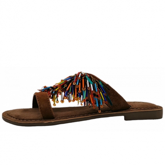 Lazamani Pantolette in Tan