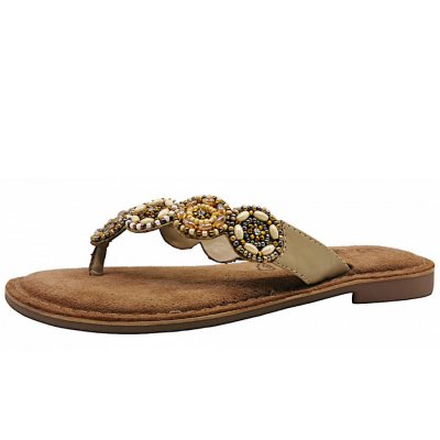 Lazamani Pantolette in beige