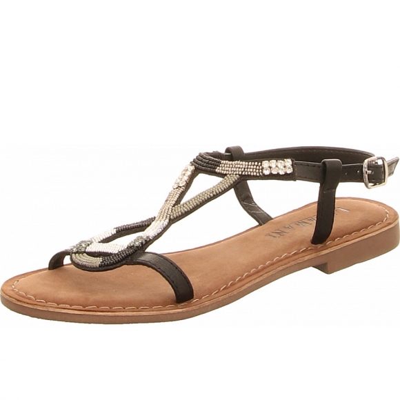 Lazamani Sandalette in schwarz
