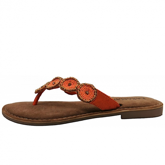 Lazamani Pantolette in Coral