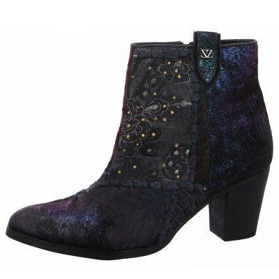 Lazamani Stiefelette in petrol disco