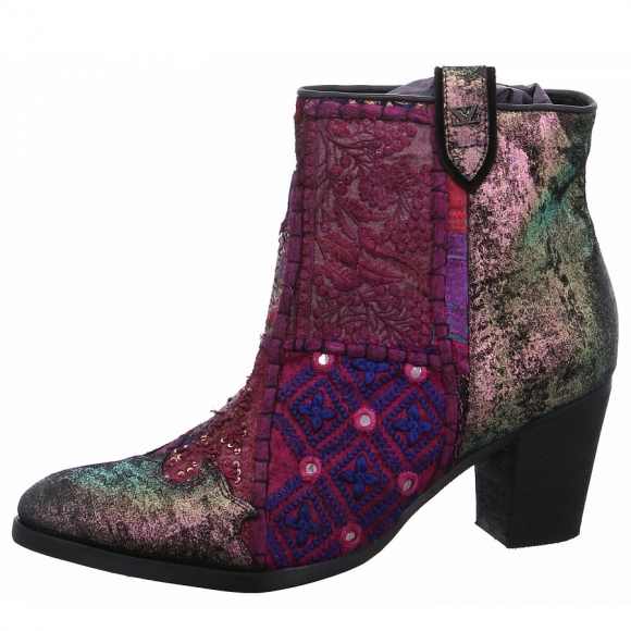 Lazamani Stiefelette in purple disco