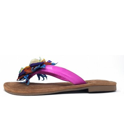 Lazamani Pantolette in fuxia