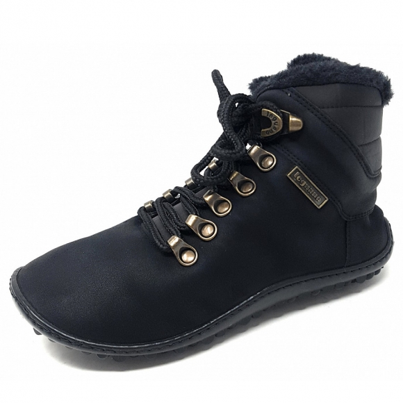 Leguano husky Schnürstiefel in schwarz