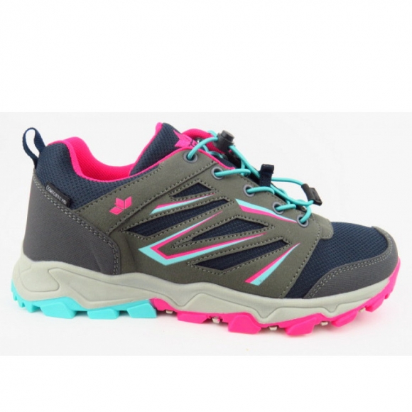 Lico Bendigo Wanderschuh in grau/pink/tUErkis
