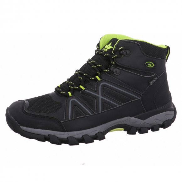 Lico Maine Trekkingschuh in Schwarz / Gelb