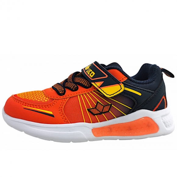 Lico Blinky Boy Laufschuh in orange/marine/gelb 3059