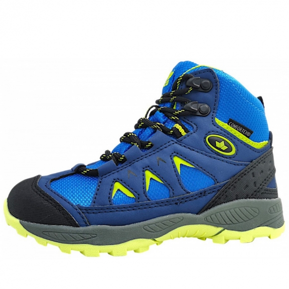 Lico Cascade Schnürstiefel in blau/lemon