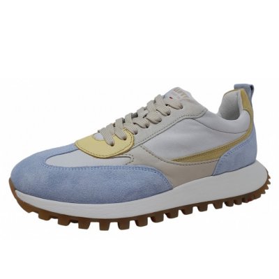 Lloyd Juno Sneaker in icebl. offwht yellow mint Lloyd Juno Sneaker in icebl. offwht yellow mint