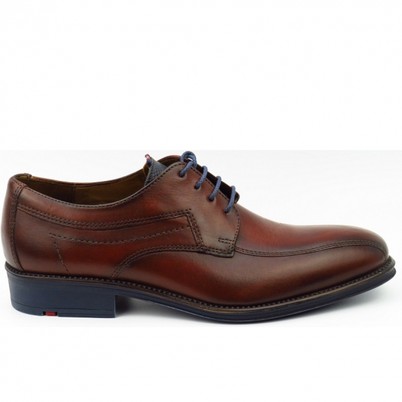 Lloyd Gerald cioccolato/ocean eleganter Schnürer in choco/blau