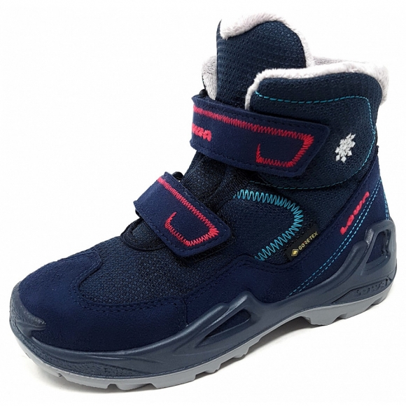 Lowa Milo GTX MID Wanderstiefel in navy-magenta