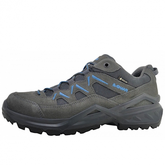 Lowa SIRKOS EVO GTX LO Wanderschuh in 9704- Graphit/Blau
