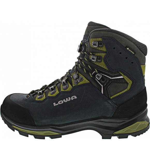 Lowa CAMINO EVO GTX Wanderstiefel in stahlblau-kiwi