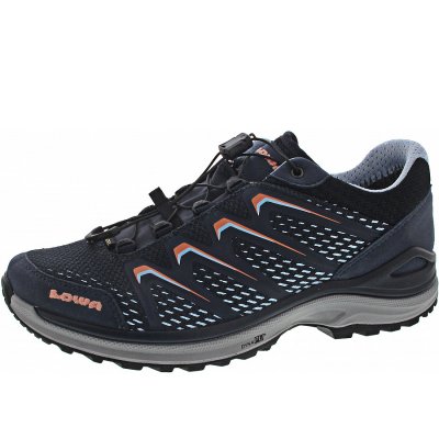 Lowa Maddox GTX Lo Ws Wanderschuh in stahlblau-lachs Lowa Maddox GTX Lo Ws Wanderschuh in stahlblau-lachs