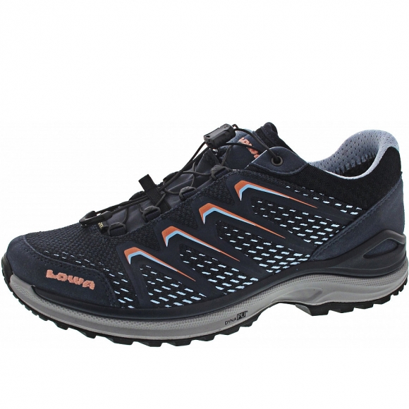 Lowa Maddox GTX Lo Ws Wanderschuh in stahlblau-lachs