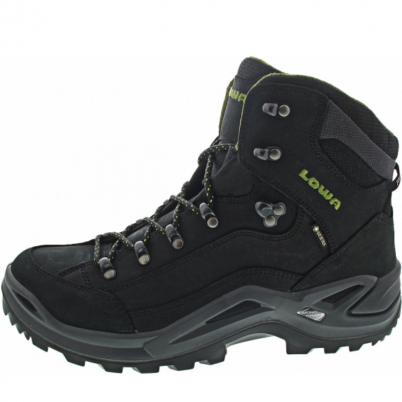Lowa Renegade GTX Mid Wanderschuh in schwarz-oliv