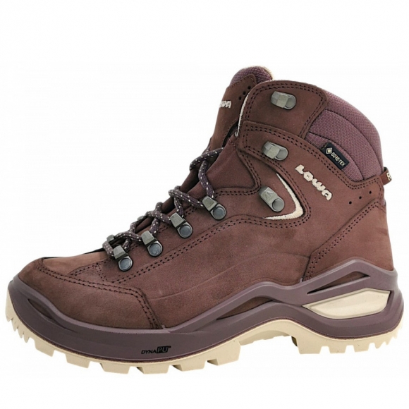 Lowa Renegade Evo GTX Mid Wanderstiefel in altrosa/panna
