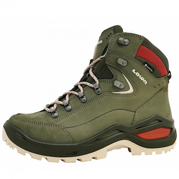Lowa RENEGADE EVO GTX MID Ws Wanderschuh in 9629- Graugrün/Panna
