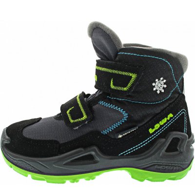Lowa Milo GTX Mid Klettstiefel in schwarz-türkis