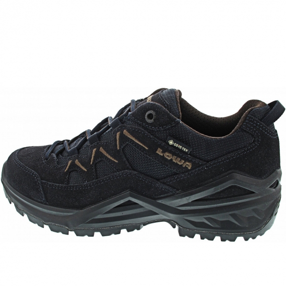 Lowa Sirkos Evo GTX Lo Wanderschuh in navy-braun