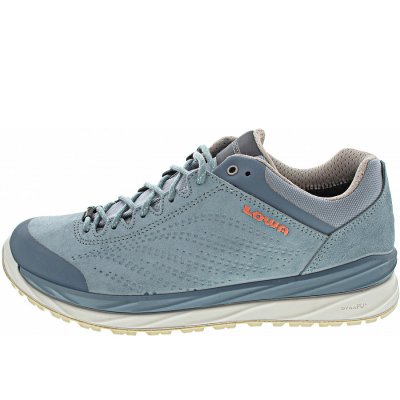 Lowa Malta GTX Lo Ws Wanderschuh in eisblau-mandarine