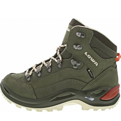 Lowa Renegade GTX Mid Ws Wanderstiefel in graugrün-panna