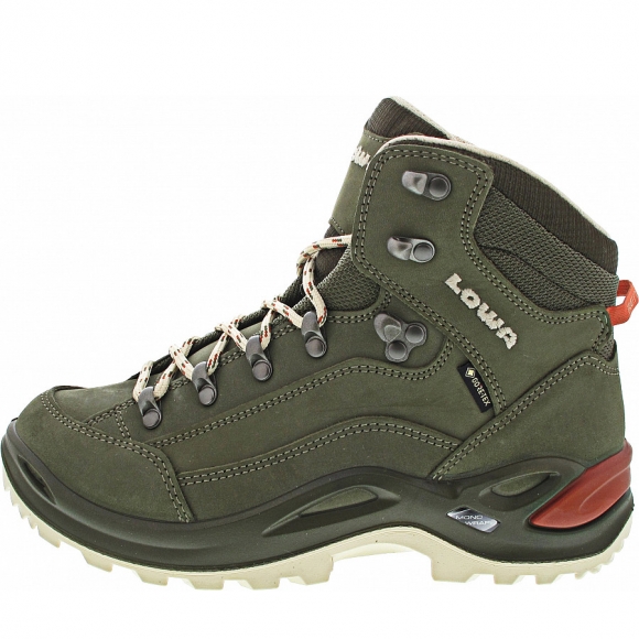 Lowa Renegade GTX Mid Ws Wanderstiefel in graugrün-panna
