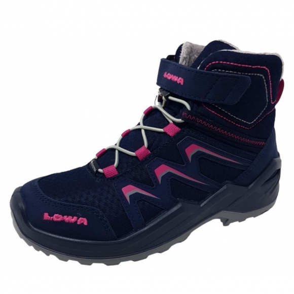 Lowa Maddox Warm GTX Wanderstiefel in navy pink