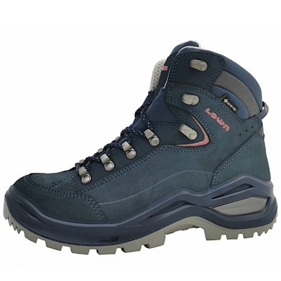 Lowa RENEGADE EVO GTX MID Ws Wanderstiefel in 9327- Stahlblau/Altrosa