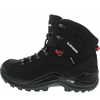 Lowa Renegade GTX Mid Wanderstiefel in schwarz-rubinrot