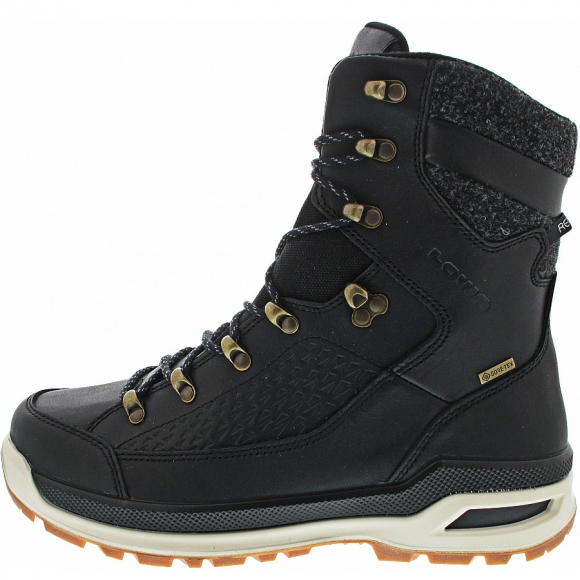 Lowa Schnürstiefel in schwarz-honig