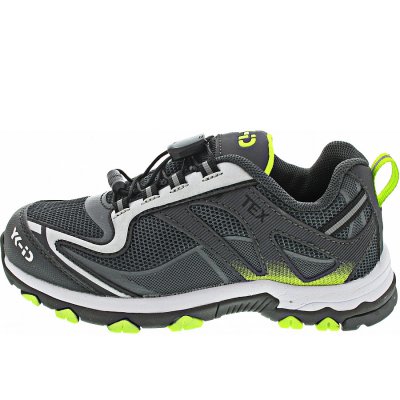 Lurchi Cedric-Tex YK-ID Sneaker in charcoal lime silverg