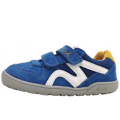 Lurchi Jamin Barefoot Klettschuh in royal blue/yellow 3606