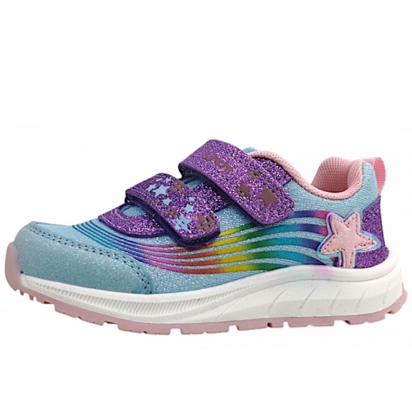 Lurchi Abelia Klettschuh in blue purple glitter 3619
