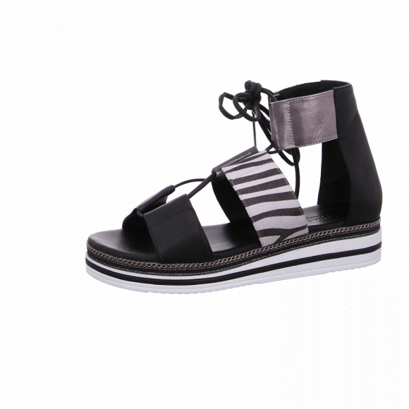 Maca Kitzbühel Sandale in nero zebra