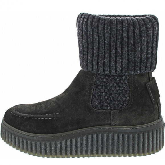 Marc O'Polo Flat Heel Chelsea Chelsea Boot in dark graphite