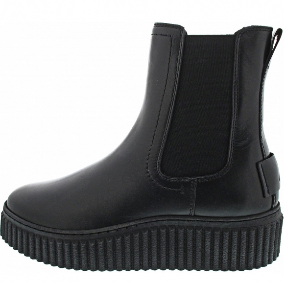 Marc O'Polo Flat Heel Chelsea Chelsea Boot in black