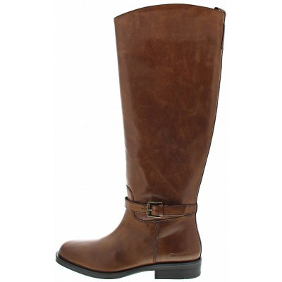 Marc O'Polo Flat Heel Long Boot Langschaftstiefel in cognac