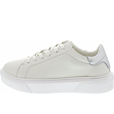 Marc O'Polo Sneaker low in white-metallic silver Marc O'Polo Sneaker low in white-metallic silver