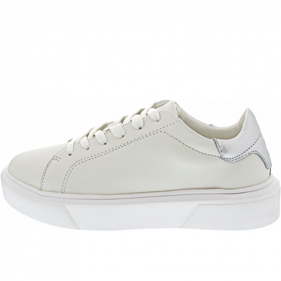 Marc O'Polo Sneaker low in white-metallic silver