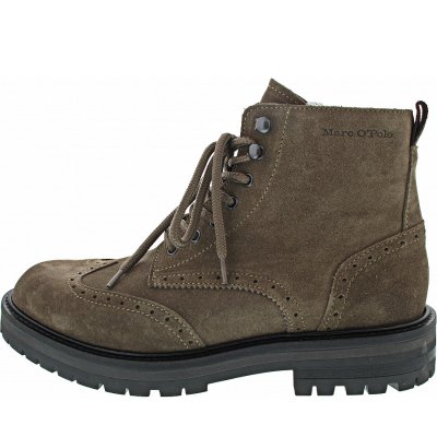 Marc O'Polo Schnürstiefel in dark taupe Marc O'Polo Schnürstiefel in dark taupe