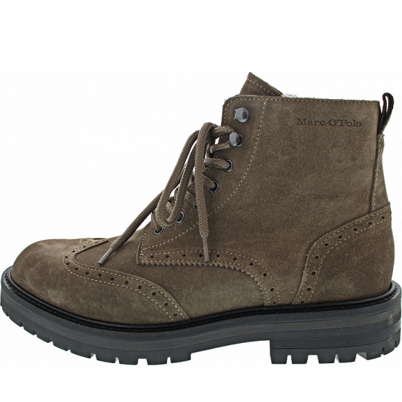 Marc O'Polo Schnürstiefel in dark taupe