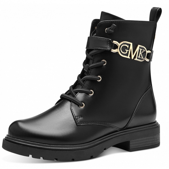 Marco Tozzi Schnürstiefel in schwarz